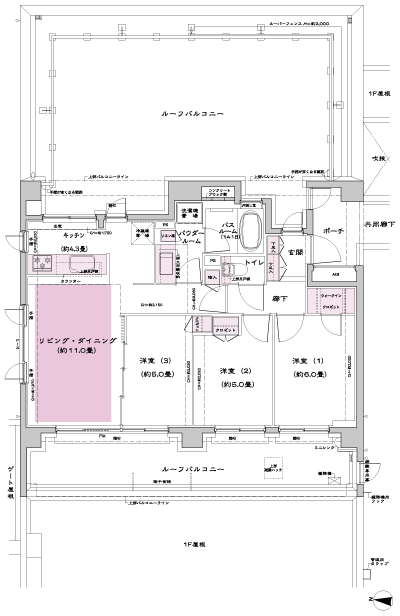 Floor: 3LD ・ K + WIC (walk-in closet), the occupied area: 66.91 sq m, Price: 42,800,000 yen, now on sale