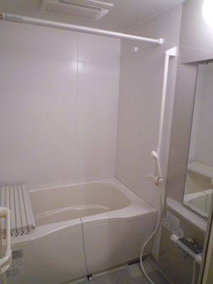 Bath. Fully-equipped bathroom dryer Reheating