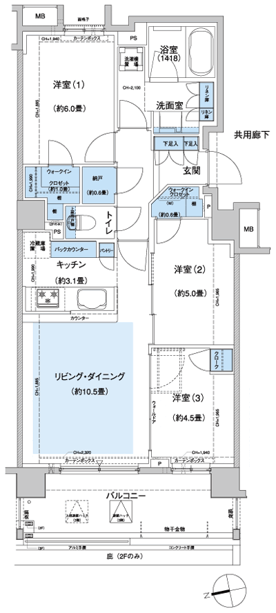 Floor: 3LD ・ K + 2WIC + N, the occupied area: 68.26 sq m, Price: 34,480,000 yen, now on sale