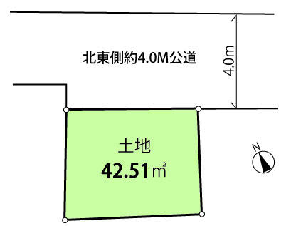 Compartment figure. 39,800,000 yen, 3LDK, Land area 42.51 sq m , Building area 72.77 sq m compartment view