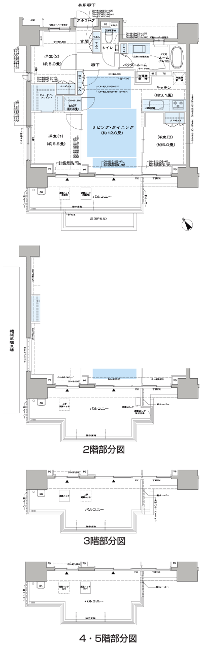 Floor: 3LD ・ K + N (storeroom) + WIC (walk-in closet), the occupied area: 70.58 sq m