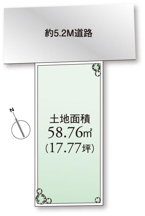Compartment figure. 56,800,000 yen, 3LDK, Land area 58.76 sq m , It is a building area of ​​95.69 sq m shaping land.