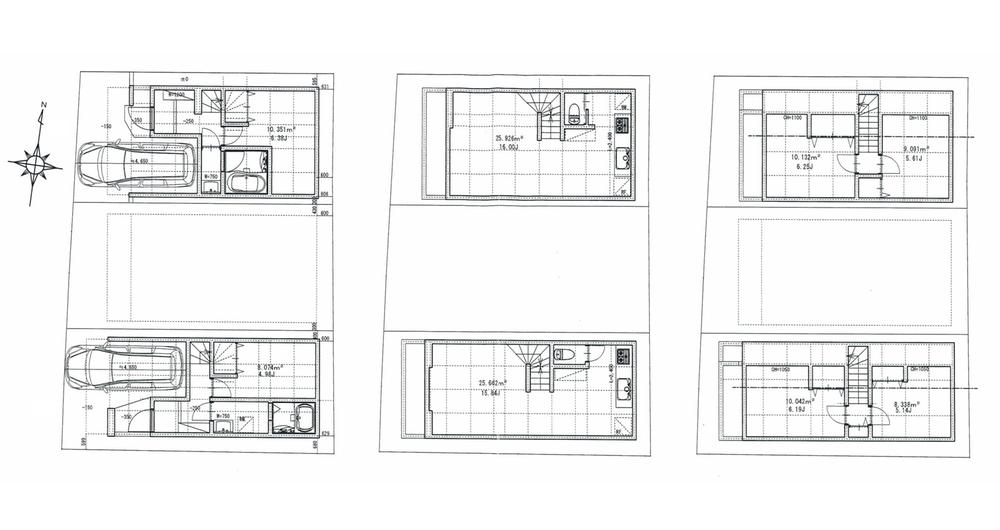 Floor plan. (A Building), Price 37,800,000 yen, 3LDK, Land area 49.38 sq m , Building area 84.43 sq m