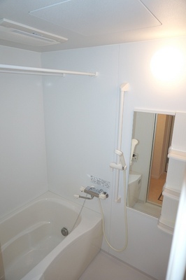 Bath. Bus with bathroom dry heating function