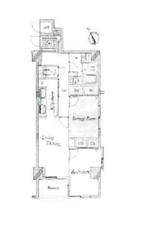 Floor plan. 2LDK, Price 24,800,000 yen, Occupied area 55.35 sq m , Balcony area 3.41 sq m