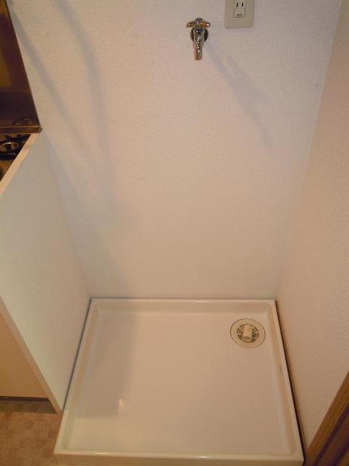 Other room space. There is storage room washing machine