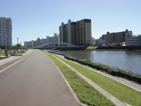 Surrounding environment. Sumida River Terrace (about 180m, A 3-minute walk)