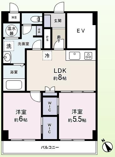 Floor plan. furniture ・ Renovation is a dwelling unit with air conditioning