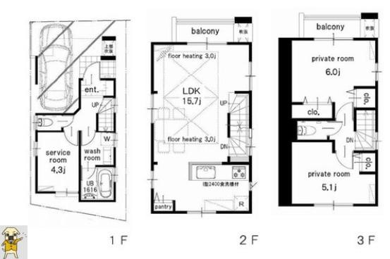Floor plan. 45,800,000 yen, 3LDK, Land area 49.82 sq m , Building area 80.49 sq m