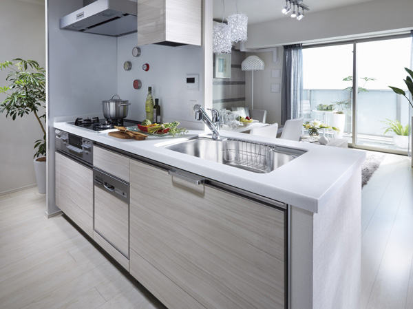 Kitchen.  [kitchen] In place to create a smile and lively family, Ease of use and fun. Good command of bright every day of cooking and housework in the kitchen, We align the advanced equipment.
