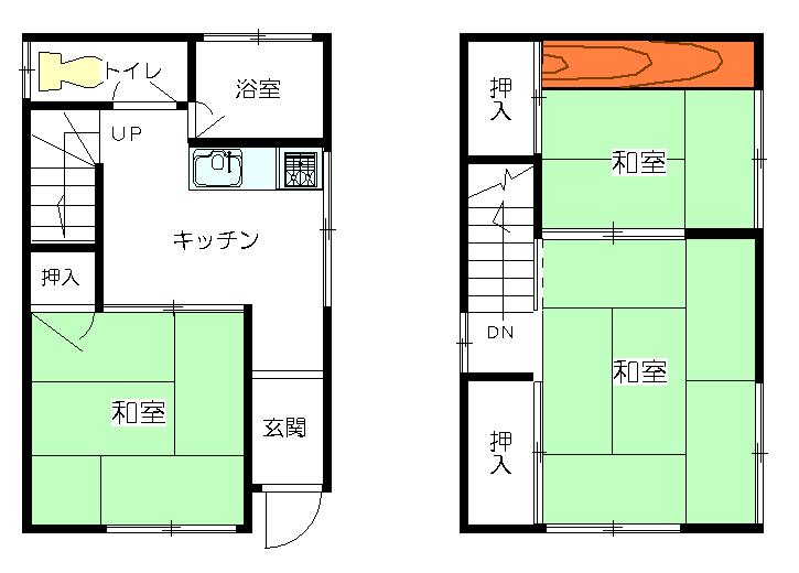 Floor plan. 12.5 million yen, 3DK, Land area 42.92 sq m , Or building area 34.84 sq m floor plan change Renovation of taste