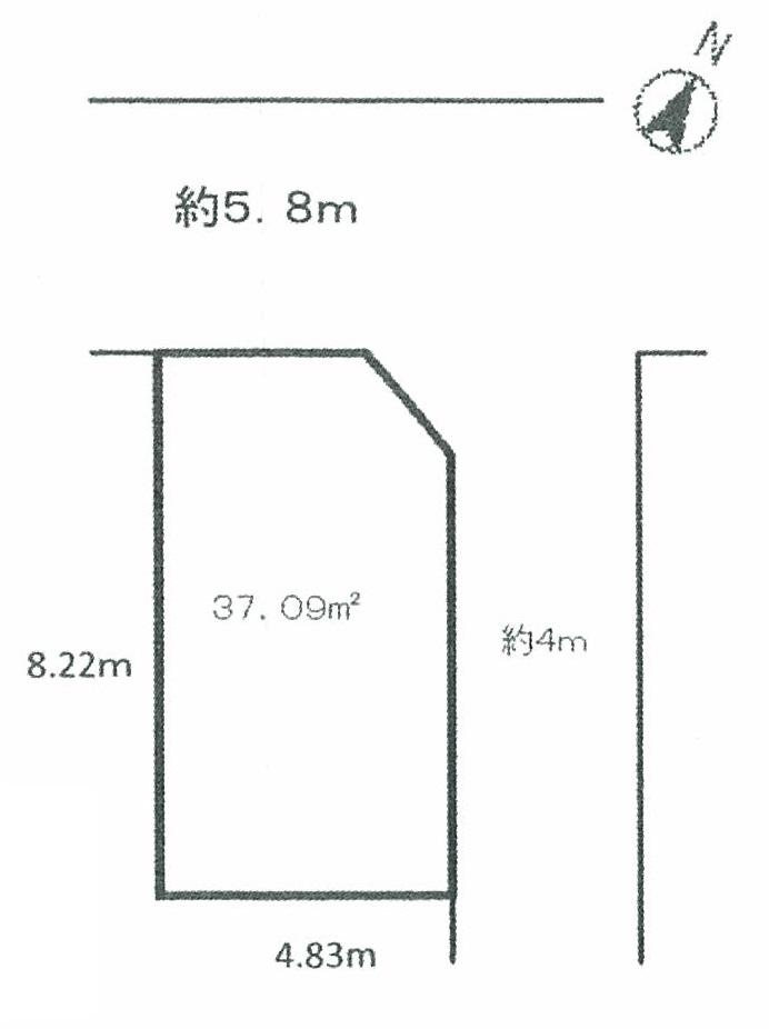 Compartment figure. Land price 14.5 million yen, Land area 37.09 sq m compartment view