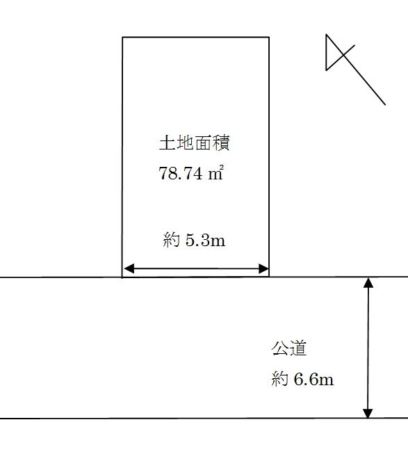 Compartment figure. Land price 29,800,000 yen, Land area 78.74 sq m