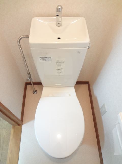 Toilet. It is a toilet with a clean