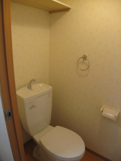 Toilet. Also it has a shelf at the top