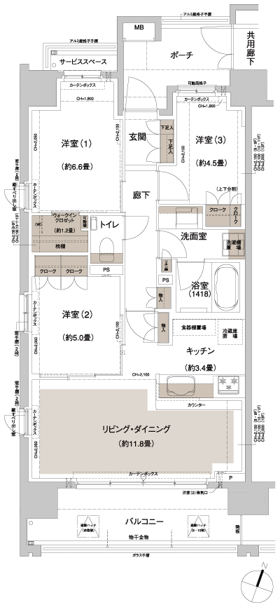 Floor: 3LD ・ K + WIC, the area occupied: 70.1 sq m, Price: 50,980,000 yen ~ 53,980,000 yen, now on sale