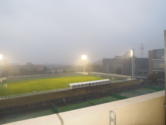 View. National Nishigaoka stadium looks (see photo)