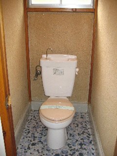 Toilet. It is with a window may be ventilation! 