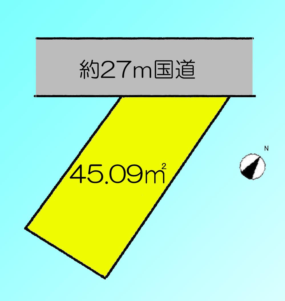 Compartment figure. Land price 24 million yen, Land area 45.09 sq m