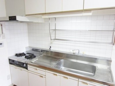 Kitchen. Kitchen is equipped with grill in a two-necked Installed in the gas stove ☆