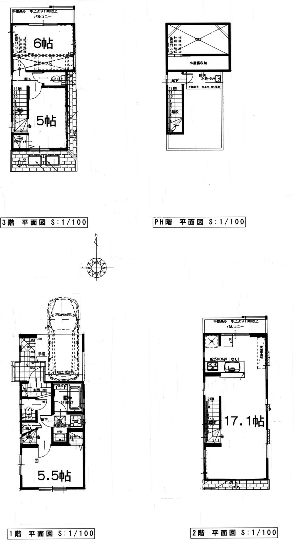Floor plan. (A Building), Price 41,800,000 yen, 2LDK+S, Land area 52.78 sq m , Building area 83.83 sq m