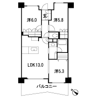 Floor: 3LDK, occupied area: 64.55 sq m, Price: 43,600,000 yen, now on sale