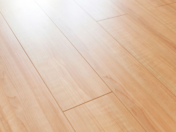 Living.  [Flooring] Adopt a wide flooring of about 145mm. There are excellent durability, It is easy to clean difficult to be scratched. (model room / 65B type)