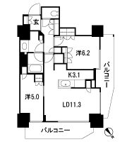 Floor: 2LD ・ K, the occupied area: 60.89 sq m, Price: 36,900,000 yen, now on sale