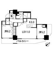 Floor: 2LD ・ K, the occupied area: 62.01 sq m, Price: 44,100,000 yen, now on sale
