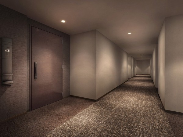  [Inner hallway] Consideration to live towards the privacy. In a comfortable space where air conditioning is fully equipped, It is soft indirect lighting, Carousel exudes like relaxation, such as hotels (both 4 points Rendering CG)