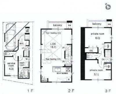 Floor plan. 45,800,000 yen, 2LDK + S (storeroom), Land area 49.82 sq m , Building area 60.49 sq m