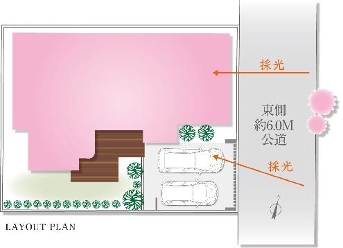 Compartment figure. Land price 105 million yen, Land area 267.8 sq m