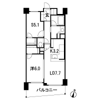 Floor: 1LDK + S (storeroom) + 2WIC, occupied area: 54.59 sq m