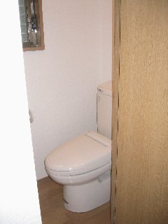 Toilet. Toilet with warm toilet