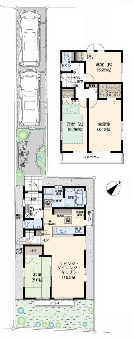 Floor plan. (9 Building), Price 26,430,000 yen, 4LDK, Land area 129.47 sq m , Building area 94.29 sq m