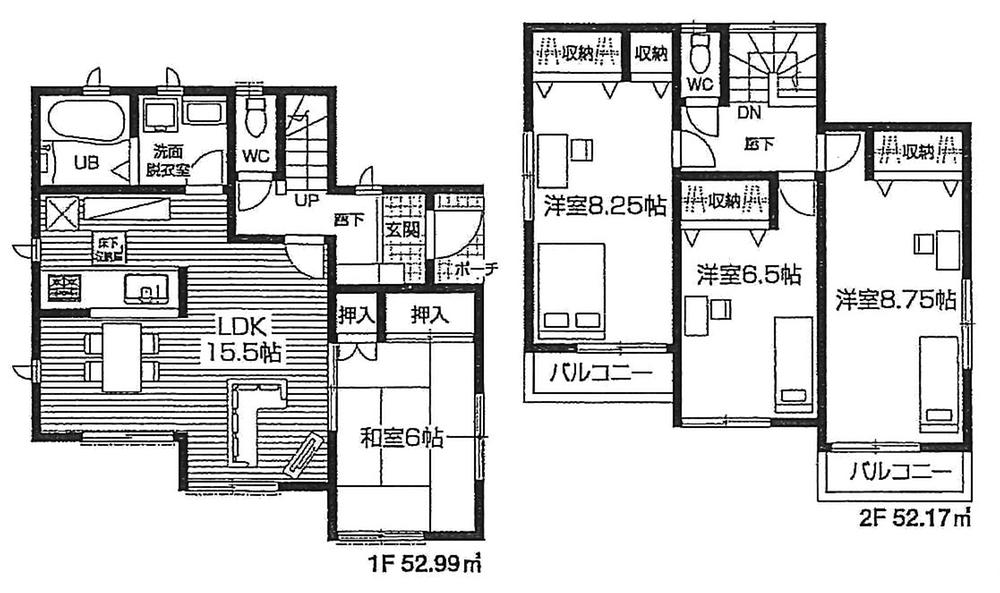 Floor plan. (5 Building), Price TBD , 4LDK, Land area 120.11 sq m , Building area 105.16 sq m