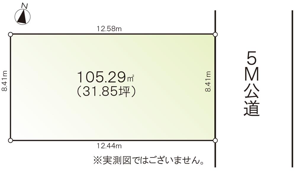 Compartment figure. Land price 28.6 million yen, Land area 105.29 sq m
