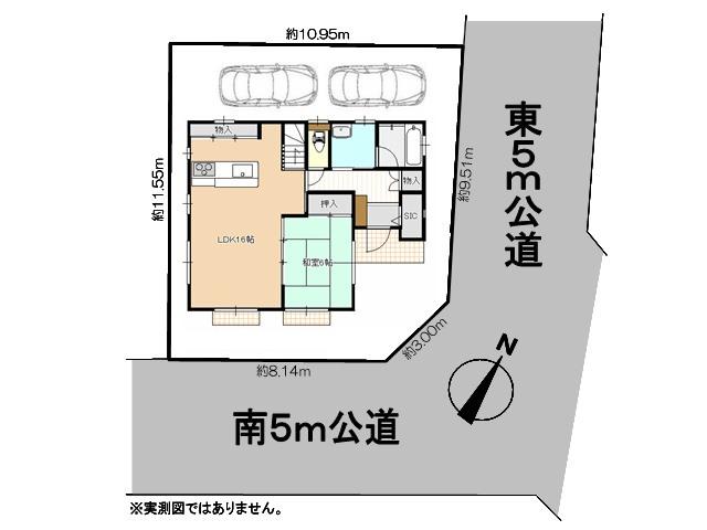 The entire compartment Figure. Kiyose boarding house 1-chome compartment view