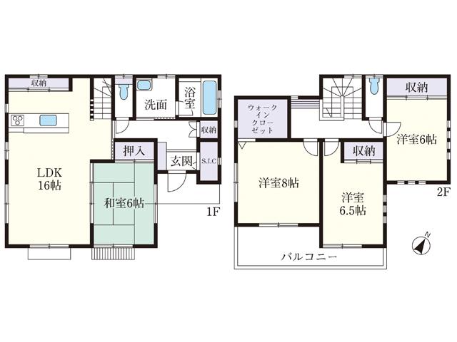 Floor plan. 37,800,000 yen, 4LDK, Land area 120.04 sq m , Building area 107.73 sq m Kiyose boarding 1-chome floor plan