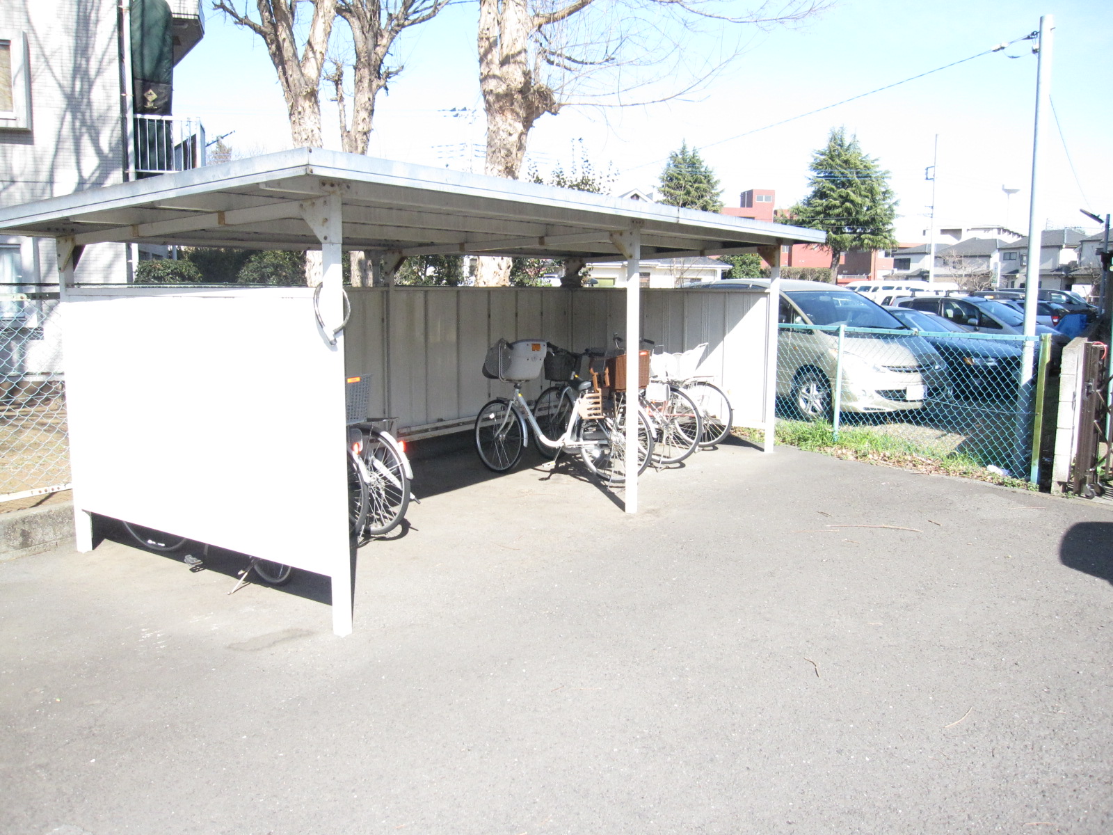 Other common areas. On-site bicycle parking lot