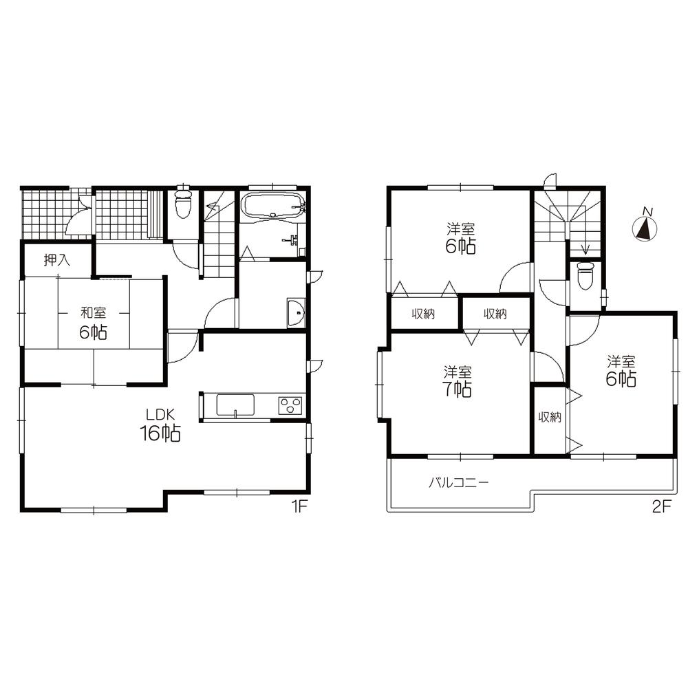 Floor plan. Price 30,800,000 yen, 4LDK, Land area 120.1 sq m , Building area 99.36 sq m