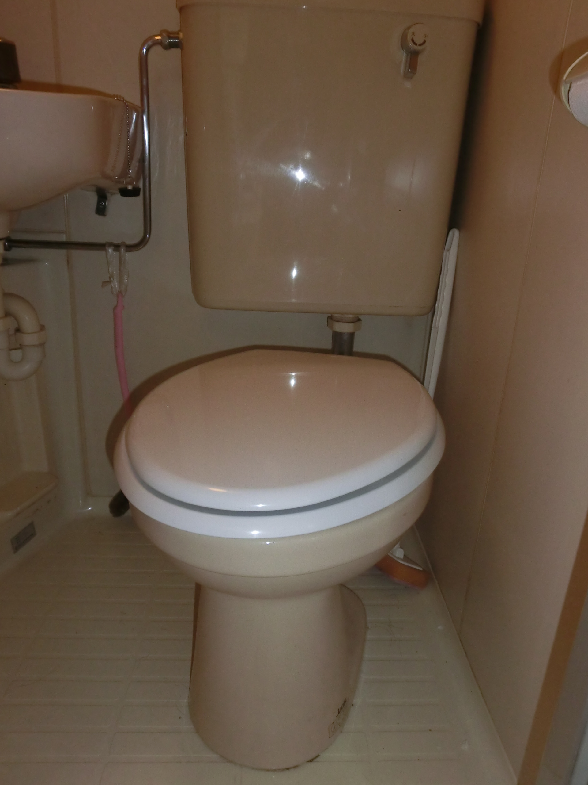 Toilet. It has been replaced lid