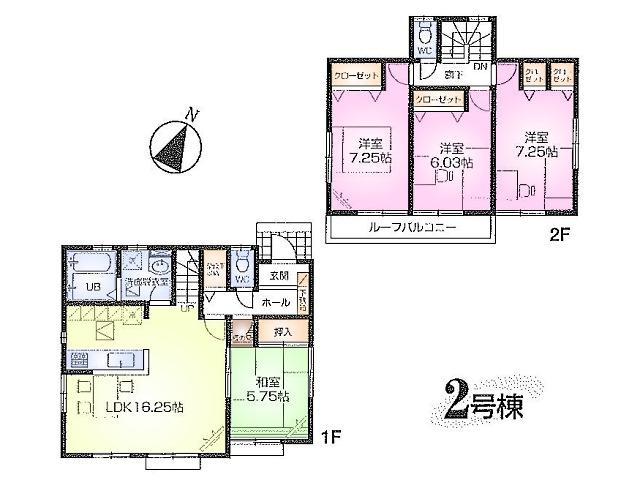 Floor plan. 39,800,000 yen, 4LDK, Land area 176.91 sq m , Building area 98.53 sq m