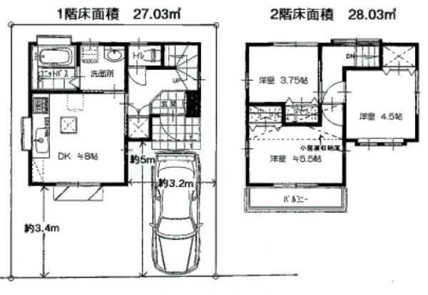 Floor plan. 29,800,000 yen, 3DK, Land area 71.68 sq m , Building area 55.68 sq m