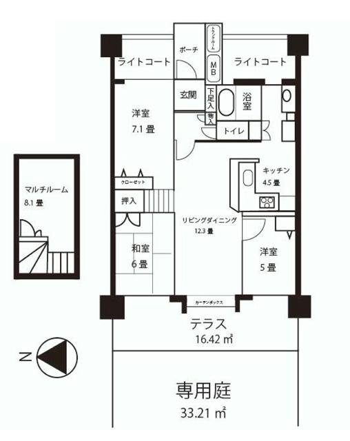 Floor plan. 3LDK + S (storeroom), Price 29,800,000 yen, Occupied area 93.52 sq m , Balcony area 16.42 sq m