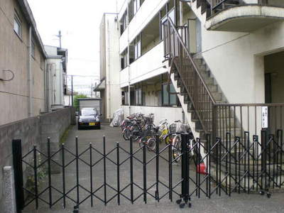 Parking lot. Bicycle-parking space