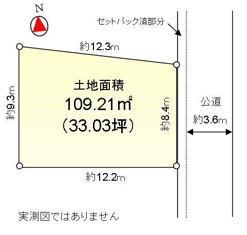 Compartment figure. Land price 27,800,000 yen, Land area 109.21 sq m