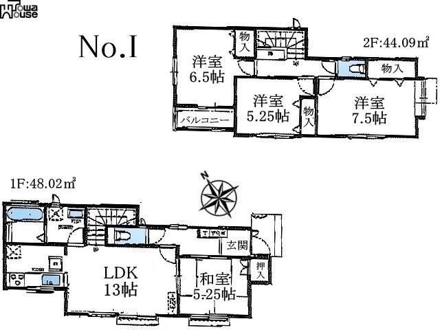 Floor plan. (I), Price 42,900,000 yen, 4LDK, Land area 120.14 sq m , Building area 92.11 sq m