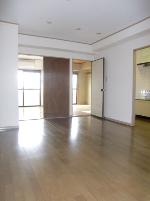 Living and room. Kitchen space
