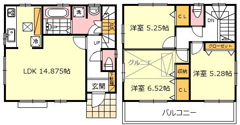 Floor plan. 31,800,000 yen, 3LDK, Land area 101.77 sq m , Building area 79.9 sq m